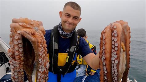 Hand Hauling The Fish Locker Lobster Pots HUGE OCTOPUS Crabs And