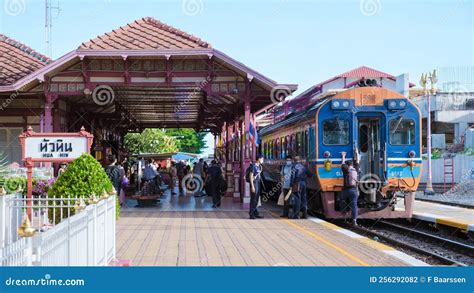 Hua Hin Train Station In Thailand On A Bright Day Editorial Photography