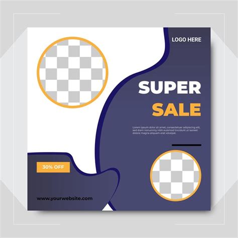 Premium Vector Super Sale Offer Social Media Post Design Templates