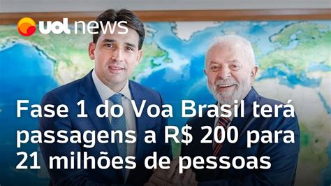 Voa Brasil Fase 1 Do Programa Terá Passagens A R 200 Para 21 Milhões