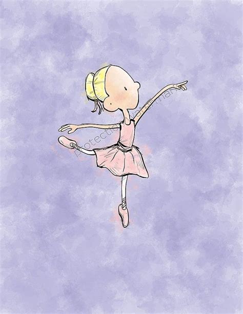 Ballerina Twirl Art Print For Childrens Room By Puddlepond Art