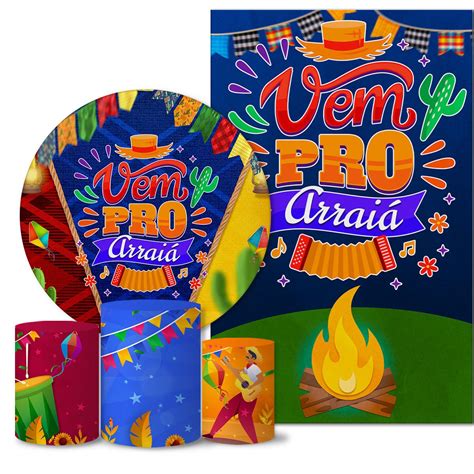 Trio Capas Painéis Casado Tema Festa Junina 1 Veste Fácil