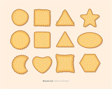 Premium Vector Biscuits Icon Design Vector Illustration