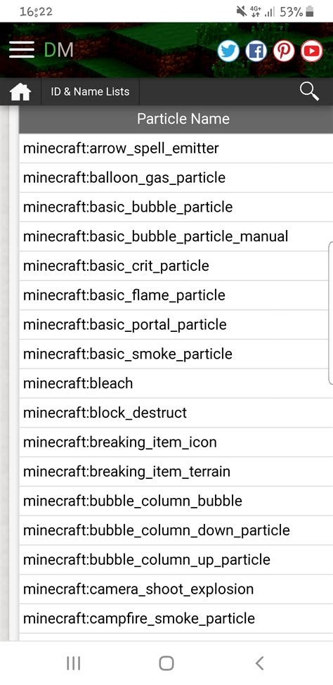 Particle List If You Want To See All Particles Link Is In Comments