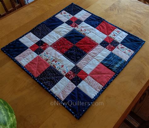 Disappearing Patch Table Topper Quilt Tutorial Table Topper