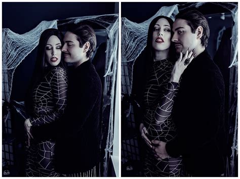 Morticia and Gomez's Couples Boudoir Shoot