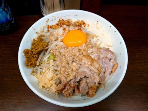 『小ラーメン汁なし』ラーメン二郎 横浜関内店のレビュー ラーメンデータベース