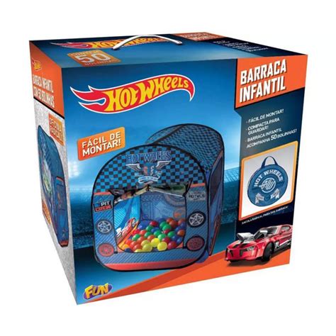Barraca Infantil Hot Wheels 50 Bolinhas Fun Shopee Brasil