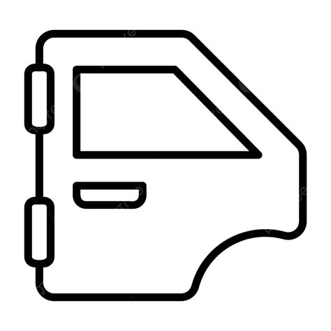 Car Door Line Icon Vector, Car Door Icon, Auto, Automobile PNG and ...