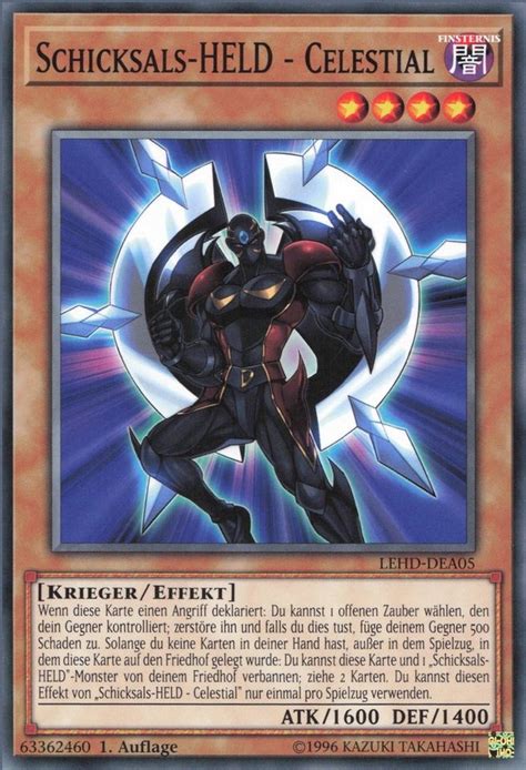 Recollectibles Sammelkarte Yugioh Karte Schicksals Held Celestial