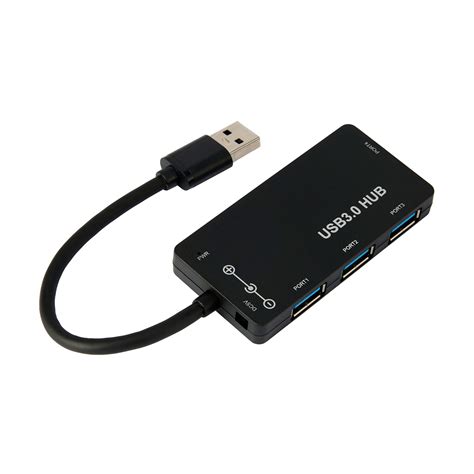 4 Port Usb 3 0 Hub Black Kmart