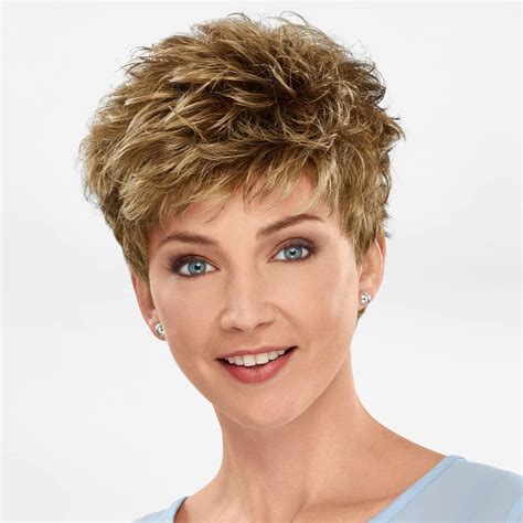 Amazon HAIRCUBE Short Ombre Blonde Human Hair Wigs For Women Pixie Cut Curly Wig With