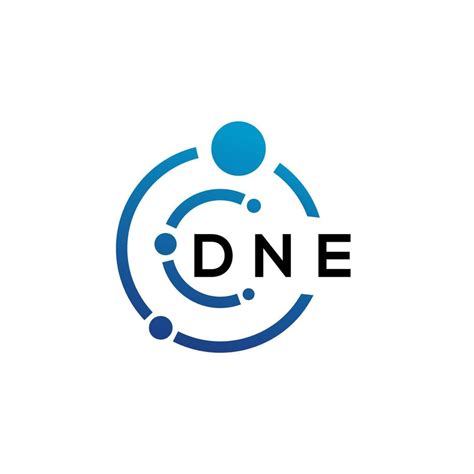 DNE Letter Logo Design On White Background DNE Creative Initials