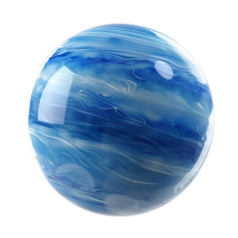 Blue Marble Ball On Transparent Background Ai Generative 47657400 Png