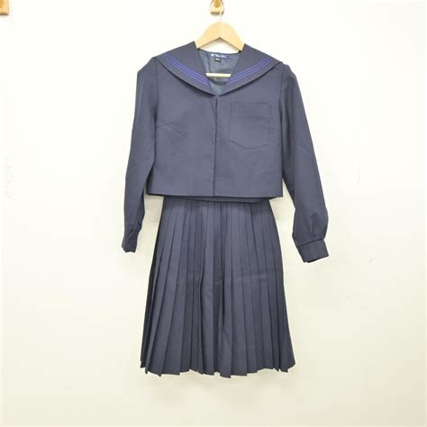 【中古】和歌山県 桐蔭高等学校 女子制服 3点（セーラー服・スカート）sf039150 中古制服通販パレイド