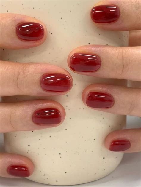 Glossy In 2024 Gel Nails Short Nails Nail Art