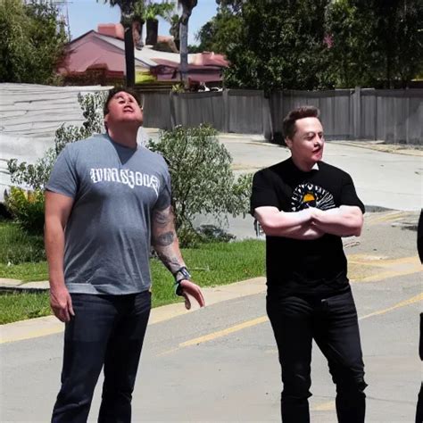 Elon Musk Hanging Out On Grove Street Chilling With Stable Diffusion