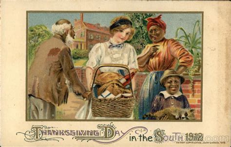 Thanksgiving Day In The South 1912 Blacks