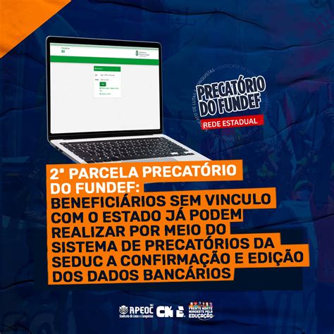 Parcela Precat Rio Do Fundef Benefici Rios Sem Vinculo O Estado