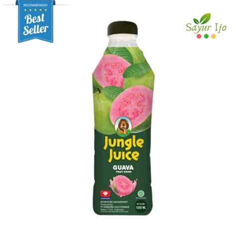 Jual Jungle Juice Guava 1 Liter Botol Fresh Jus Drink Sari Buah Jambu