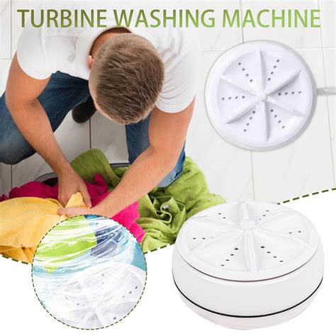 Ovzne Portable Mini Washing Machine Folding Turbo Washing Compact