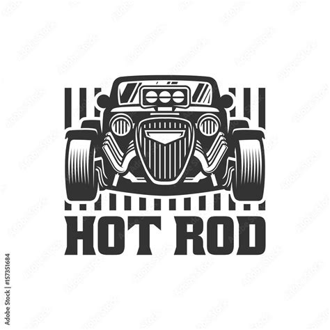 Hot Rod Car Logo HotRod Vector Emblem Vector Hot Rod Car Logo Design Hotrod Vector Stock