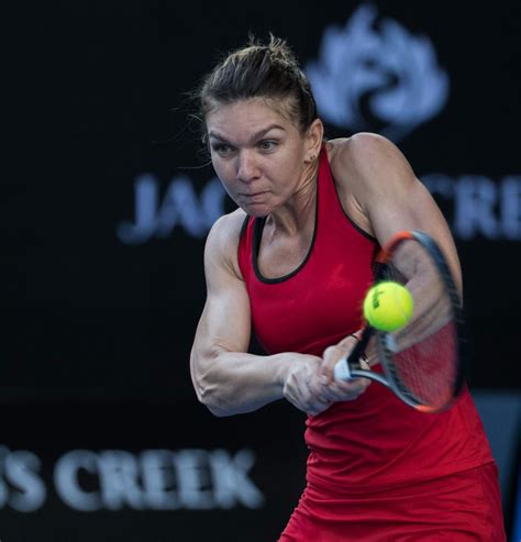 SIMONA HALEP at Australian Open Tennis Tournament in Melbourne 01/22 ...