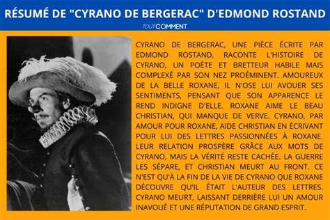 R Sum De Cyrano De Bergerac D Edmond Rostand