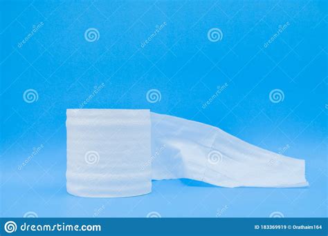 Toilet Paper Roll For To Wipe Clean Personal Sanitary Paper Stock Image