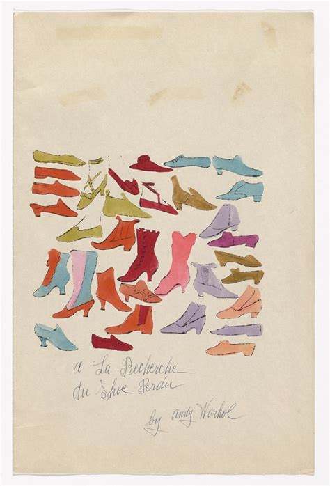 Andy Warhol Cover from À la recherche du shoe perdu c 1955 MoMA