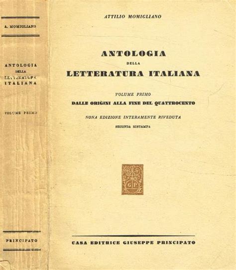 Antologia Della Letteratura Italiana Vol I Dalle Origini Alla Fine Del