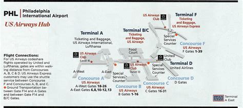 Philadelphia Airport Terminal Map American Airlines - Maping Resources