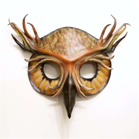 Owl Leather Mask Great Horned Owl By Teonova On Deviantart