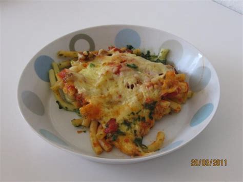 Nudel Spinat Gratin Rezept Mit Bild Kochbar De