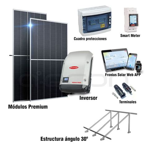 Set Autoconsumo Fotovoltaico Kw M Dulos Wp Estructura