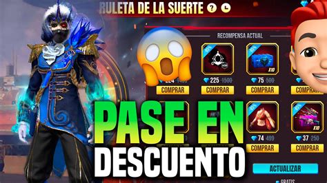 PASE ELITE EN DESCUENTO NUEVO EVENTO DE FREE FIRE ASI FUNCIONA RULETA