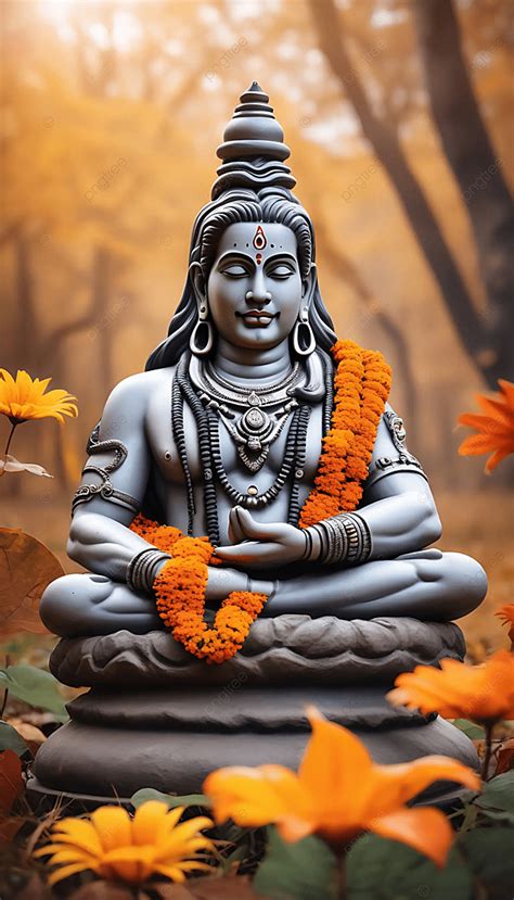 Bholenath Statue In The Forest Maha Shivratri Background Wallpaper Image For Free Download - Pngtree