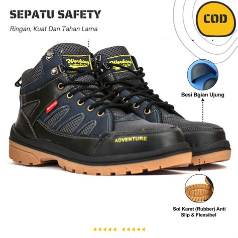 Jual Sepatu Hiking Pria Original 100 Pria Boots Original Kasual Casual Boots Kulit Gunung Anti