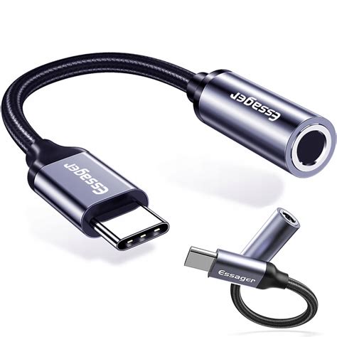 Adapter Aux Audio Usb C Typ C Przej Ci Wka Do S Uchawek S Uchawki Mm