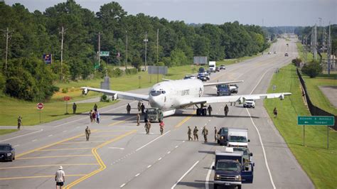 From Runway To Display Historic E C Joint Stars Aircraft Lands In