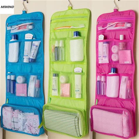 Hanging Travel Cosmetic Toiletry Bag Women Cosmetic Organizer Pouch