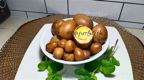 Resep Telur Bacem Coklat Enak Bumbu Meresap Youtube