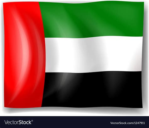 Flag Of The United Arab Emirates Royalty Free Vector Image