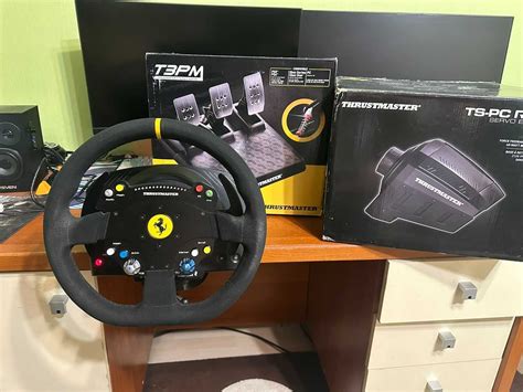 Топовый Набор База-Thrustmaster TS-PC, Руль-Ferrari 488, Педали-T3PM ...