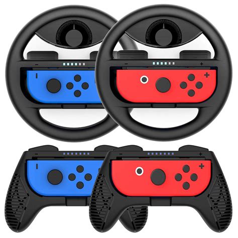 Buy COODIO Switch Joy-Con Wheel and Grip, Switch Racing Wheel, Joy-Con ...