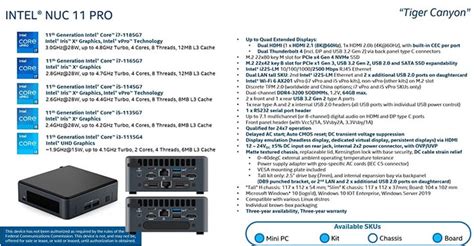 Intel Tiger Canyon NUC 11 Pro Leaks With 11th Gen Tiger Lake And Xe ...