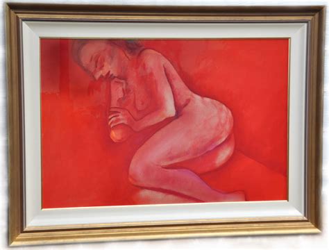 Nude In Red SOLD Tiffany Jones Fine Art Consultant