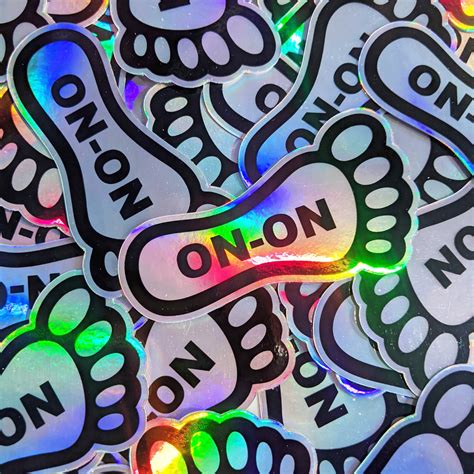 Prismatic On-On Foot Stickers – Half Mind Hab