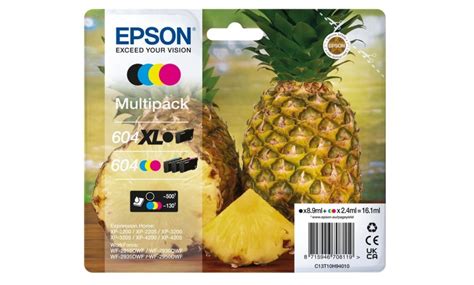 Sampack Med Styk Epson Bk Xl Cmy Originale Bl Kpatroner