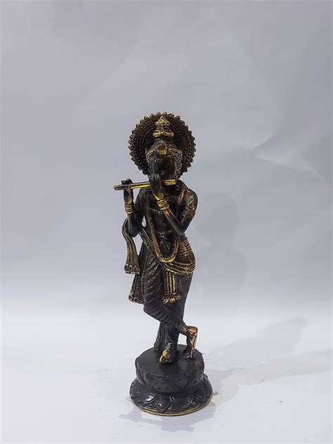 Krishna Statue, Krishna Sculpture, Hindu God, Vintage Bronze Krishna, Hare Krishna - Etsy